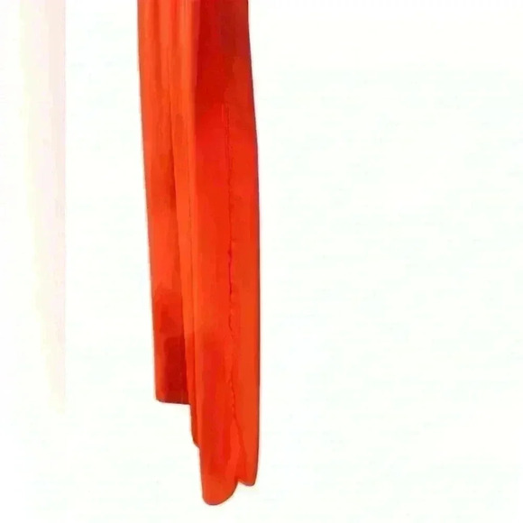 San Souci Reddish Orange Spaghetti Strap Maxi Dress (Size XS) Flowy Summer Style - Picture 4 of 11
